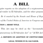 New bill aims to 'mitigate risks' to US from El Salvador's Bitcoin Law