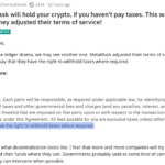 Is MetaMask withholding customers’ crypto for taxes? No, it’s not